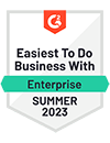 The-Cloud-Connectors-G2-Badges-summer-2023-Easiest-To-Do-Business-With-Enterprise
